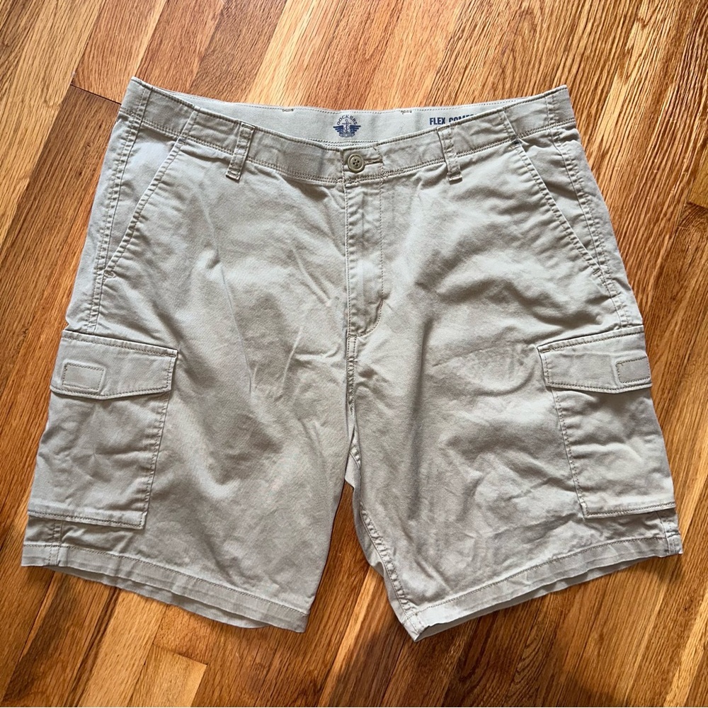Dockers Flex Comfort Men's Cargo Shorts – Tan/Khaki – Size 36